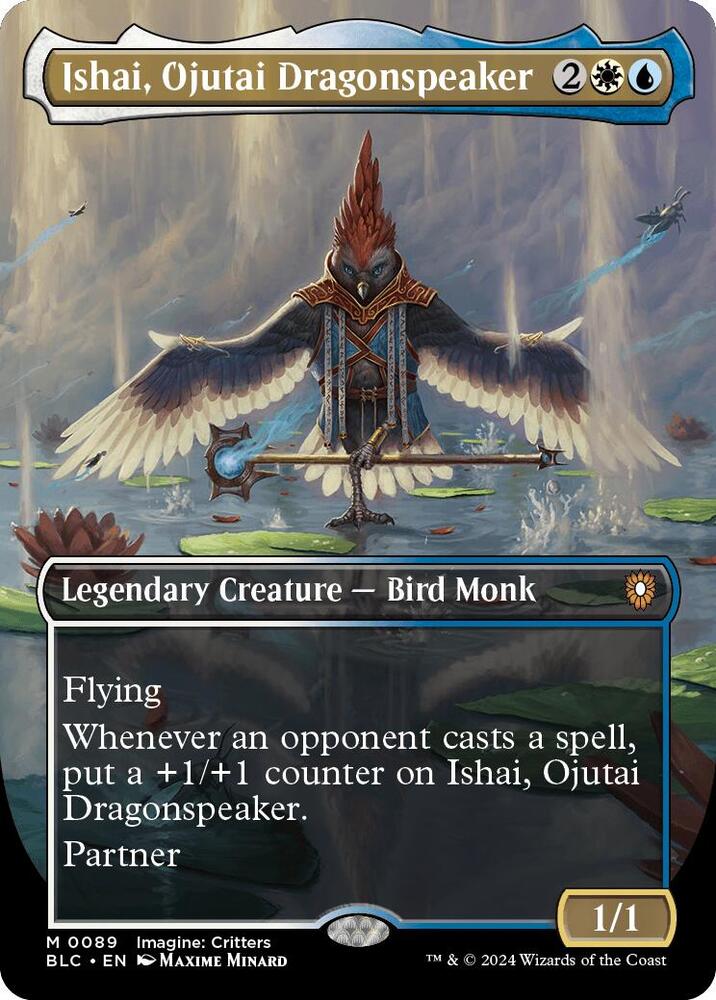 Ishai, Ojutai Dragonspeaker (Borderless) - Commander: Bloomburrow (BLC) NM *FOIL*