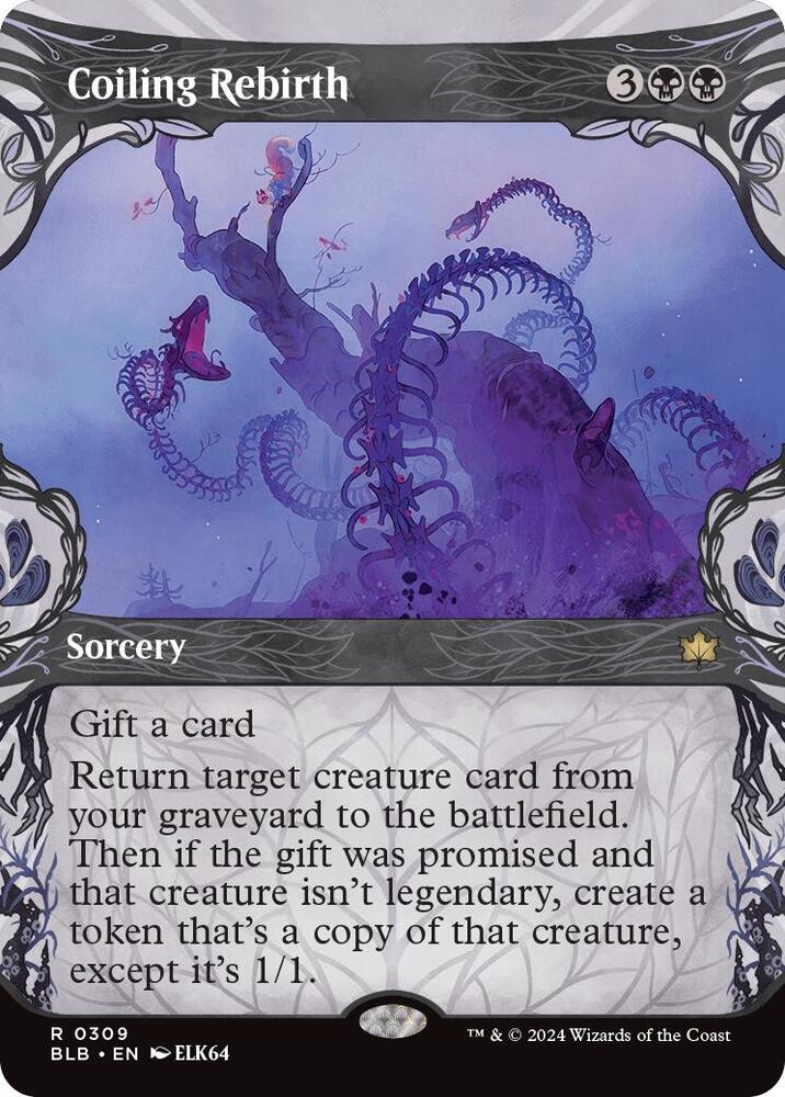 Coiling Rebirth (Showcase) - Bloomburrow (BLB) NM *FOIL*