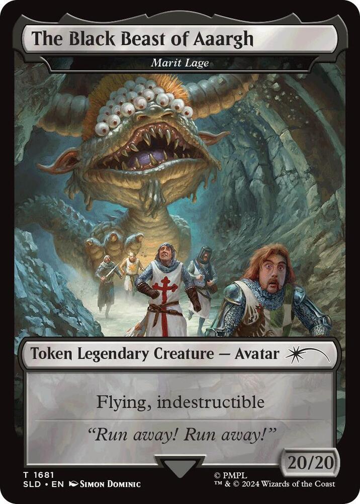 The Black Beast of Aaargh - Marit Lage Token - Secret Lair Drop Series (SLD) NM *FOIL*