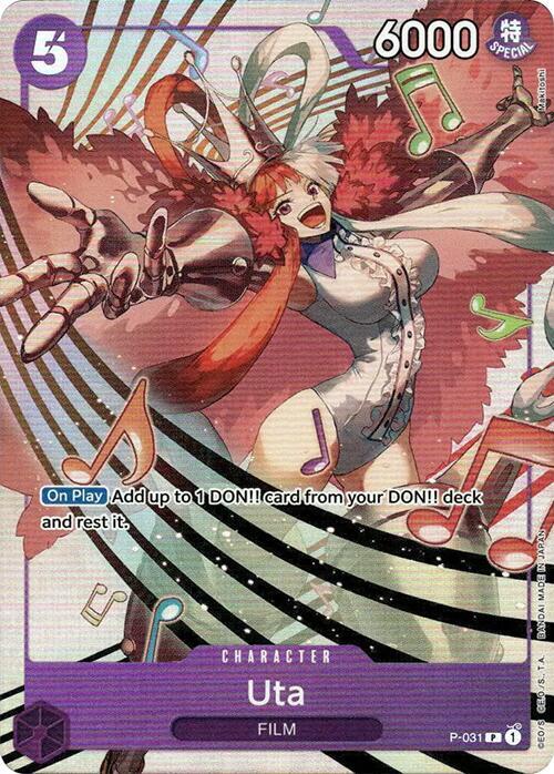 Uta - P-031 (Premium Card Collection -Uta-) - One Piece Promotion Cards (OP-PR) NM *FOIL*