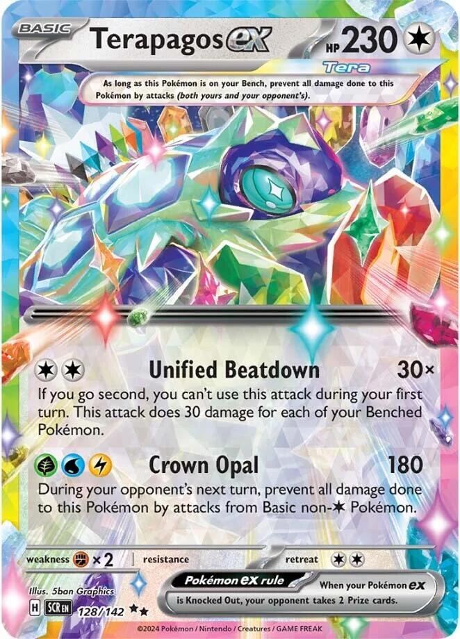 Terapagos ex - 128/142 - SV07: Stellar Crown (SCR) NM *FOIL*