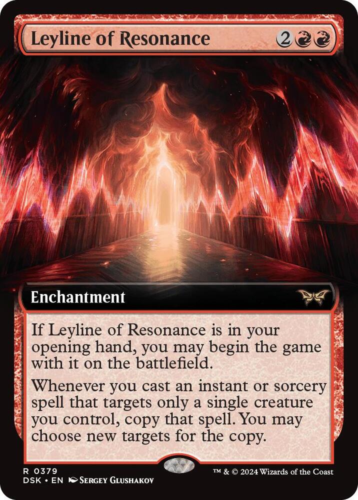 Leyline of Resonance (Extended Art) - Duskmourn: House of Horror (DSK) NM *FOIL*