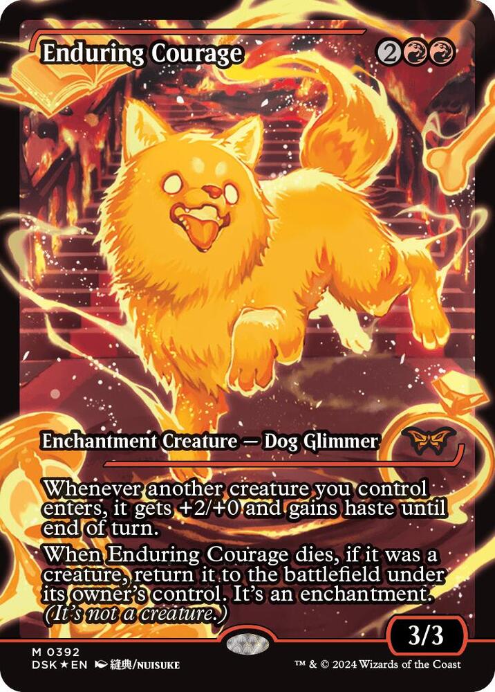 Enduring Courage (Showcase) - Duskmourn: House of Horror (DSK) NM *FOIL*