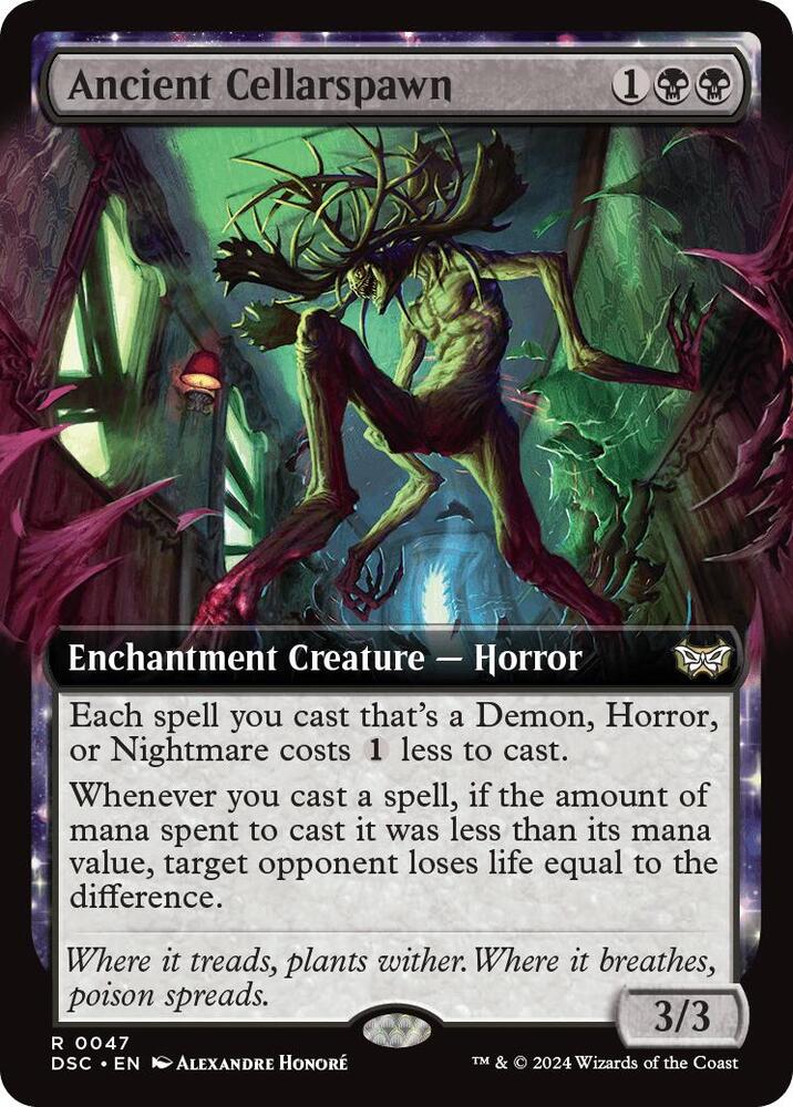 Ancient Cellarspawn (Extended Art) - Commander: Duskmourn: House of Horror (DSC) NM