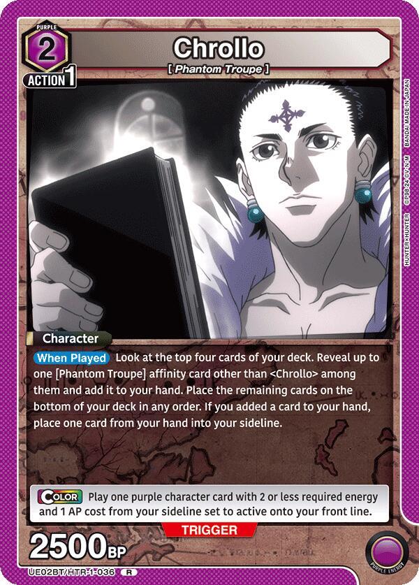 Chrollo (036) - UE02BT: HUNTER X HUNTER (UE02BT) NM *FOIL*