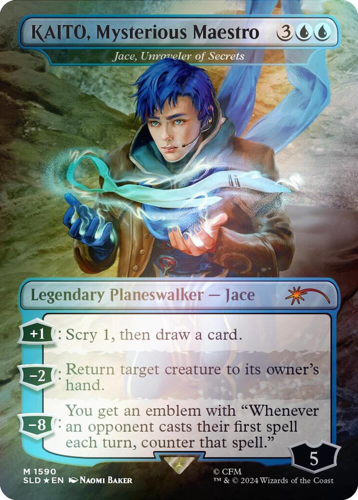 KAITO, Mysterious Maestro - Jace, Unraveler of Secrets (Rainbow Foil) - Secret Lair Drop Series (SLD) NM *FOIL*