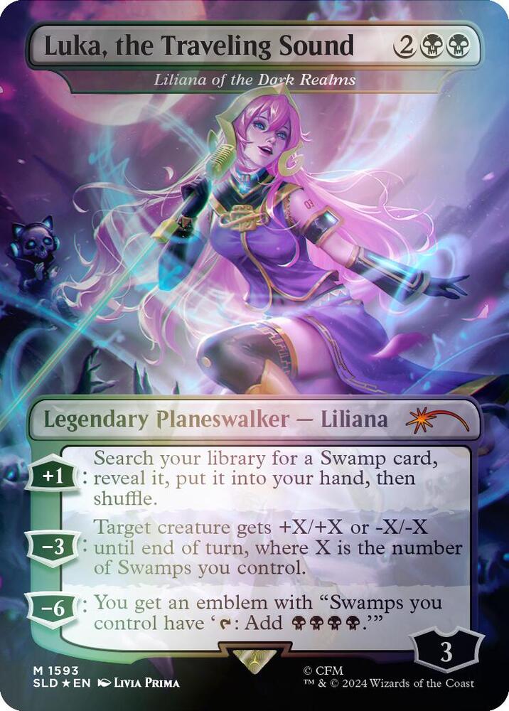 Luka, the Traveling Sound - Liliana of the Dark Realms (Rainbow Foil) - Secret Lair Drop Series (SLD) NM *FOIL*