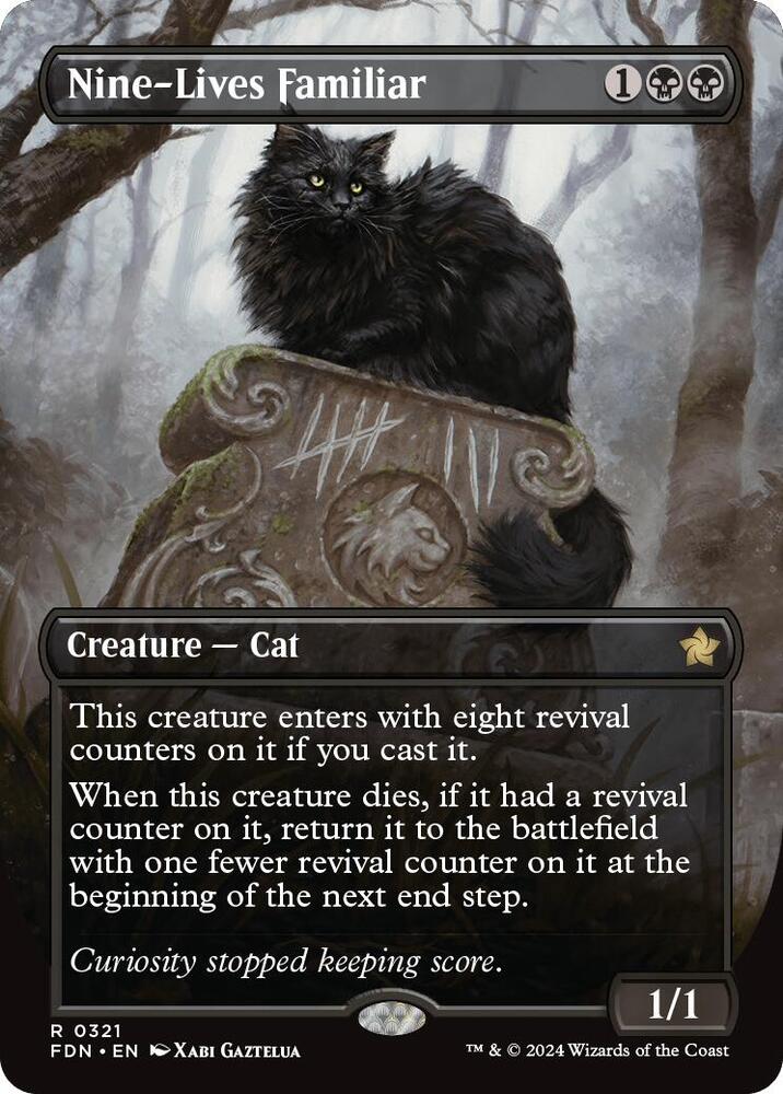 Nine-Lives Familiar (Borderless) - Foundations (FDN) NM