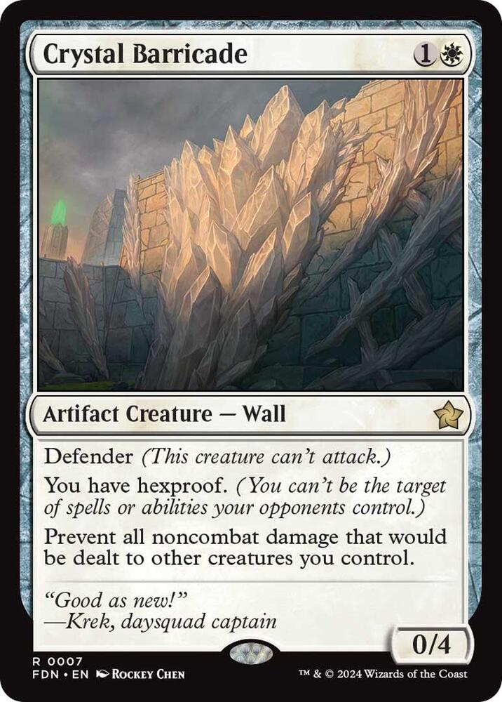 Crystal Barricade - Foundations (FDN) *FOIL*