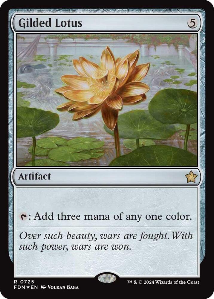 Gilded Lotus - Foundations (FDN) NM *FOIL*