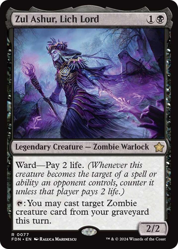 Zul Ashur, Lich Lord - Foundations (FDN) NM