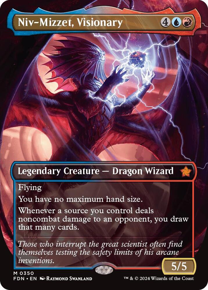 Niv-Mizzet, Visionary (Borderless) - Foundations (FDN) NM