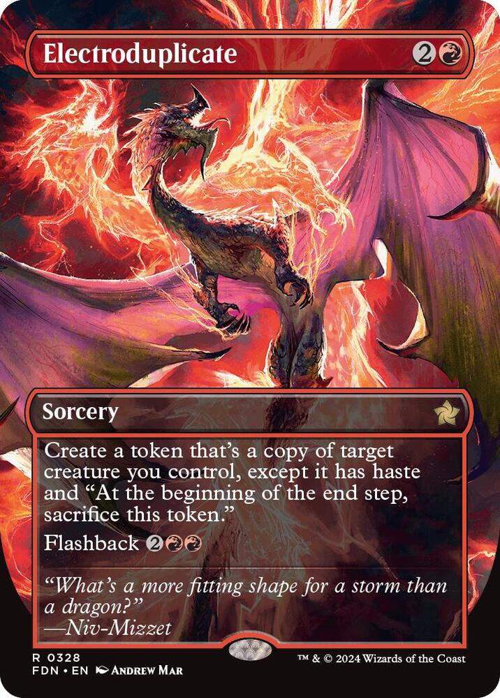Electroduplicate (Borderless) - Foundations (FDN) NM *FOIL*