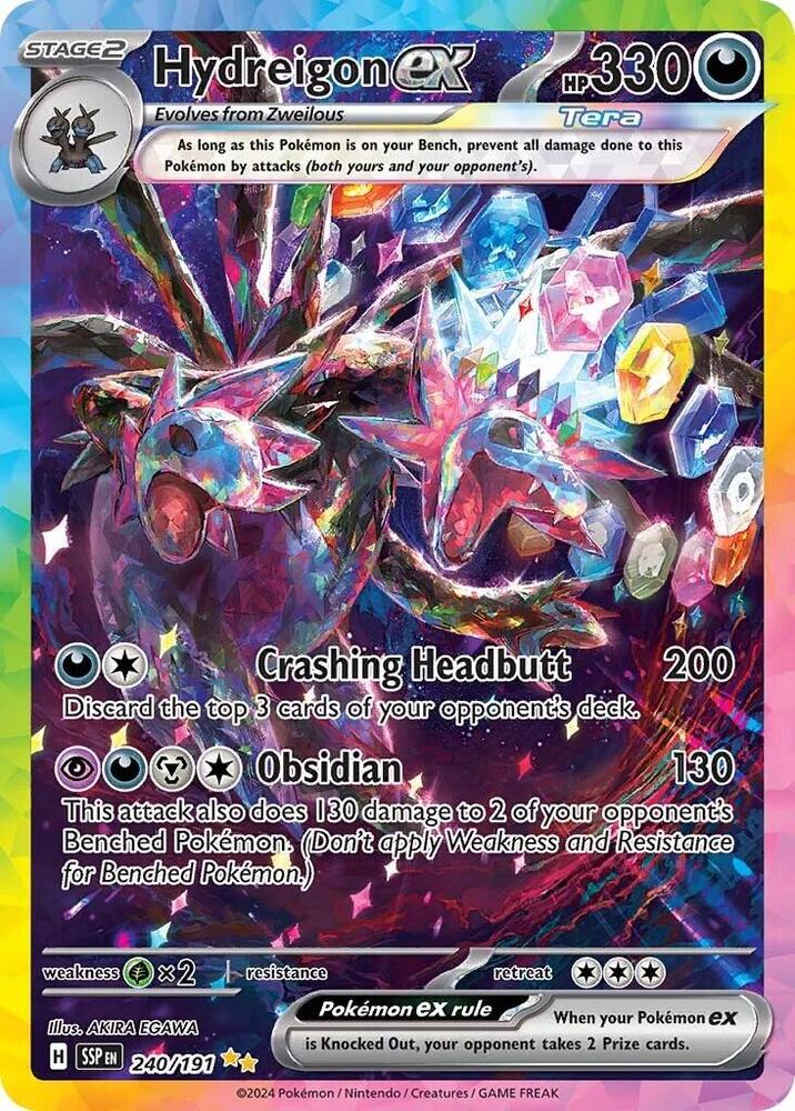 Hydreigon ex - 240/191 - SV08: Surging Sparks (SSP) NM *FOIL*