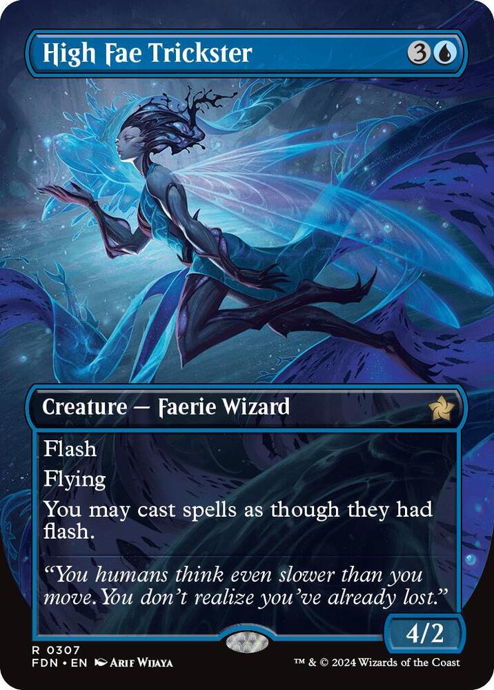 High Fae Trickster (Borderless) - Foundations (FDN) NM