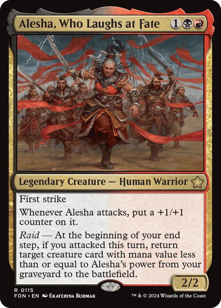 Alesha, Who Laughs at Fate - Foundations (FDN) *FOIL*