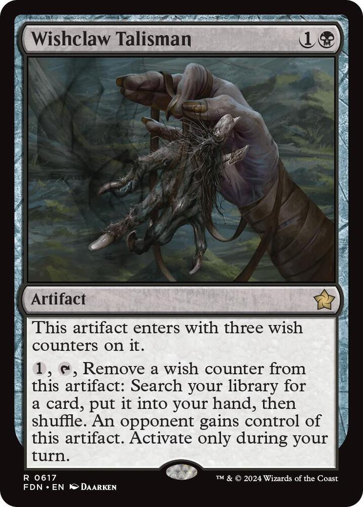 Wishclaw Talisman - Foundations (FDN) NM