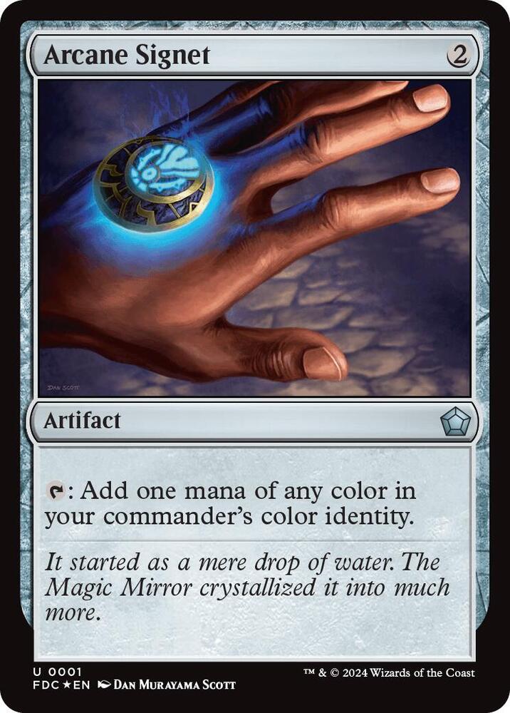Arcane Signet (0001) - Commander: Foundations (FDC) NM *FOIL*