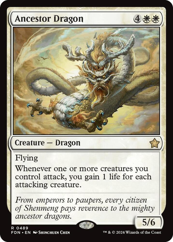 Ancestor Dragon - Foundations (FDN) NM