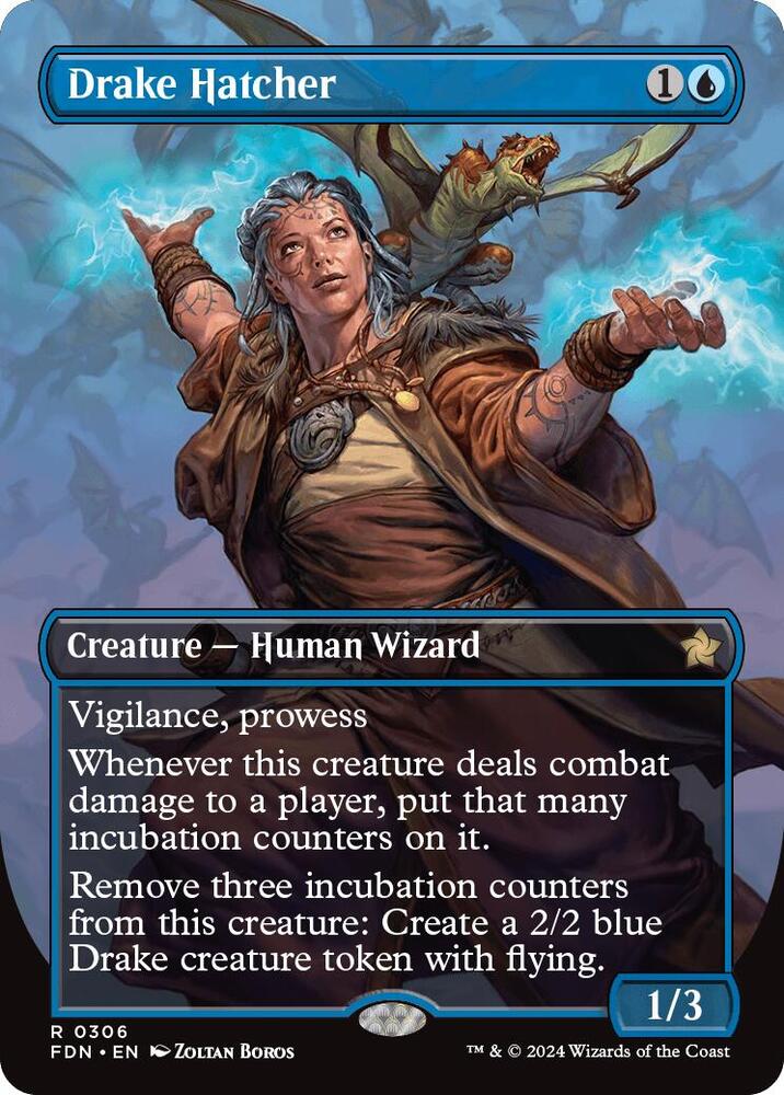 Drake Hatcher (Borderless) - Foundations (FDN) NM