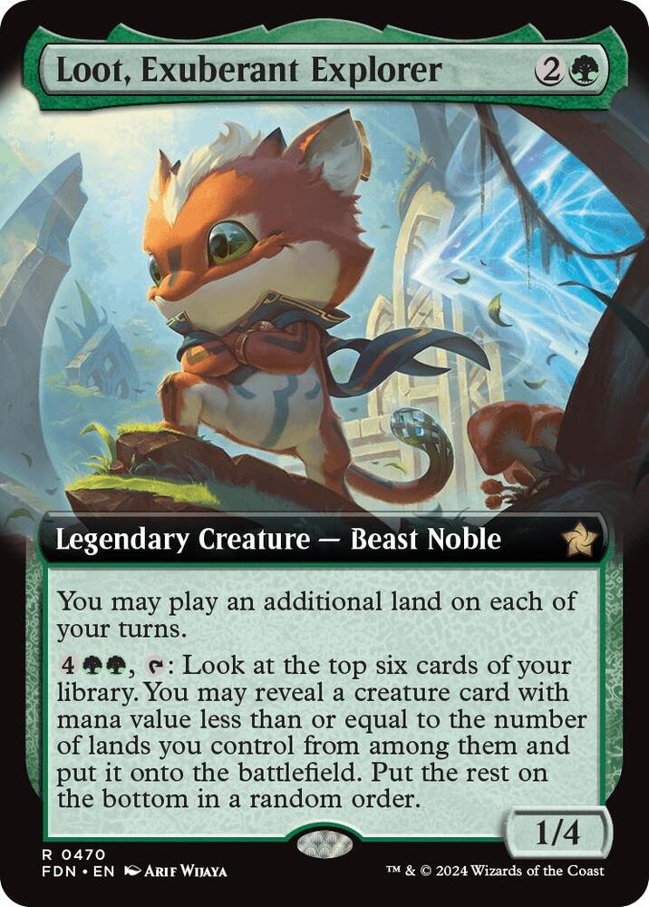 Loot, Exuberant Explorer (Extended Art) - Foundations (FDN)