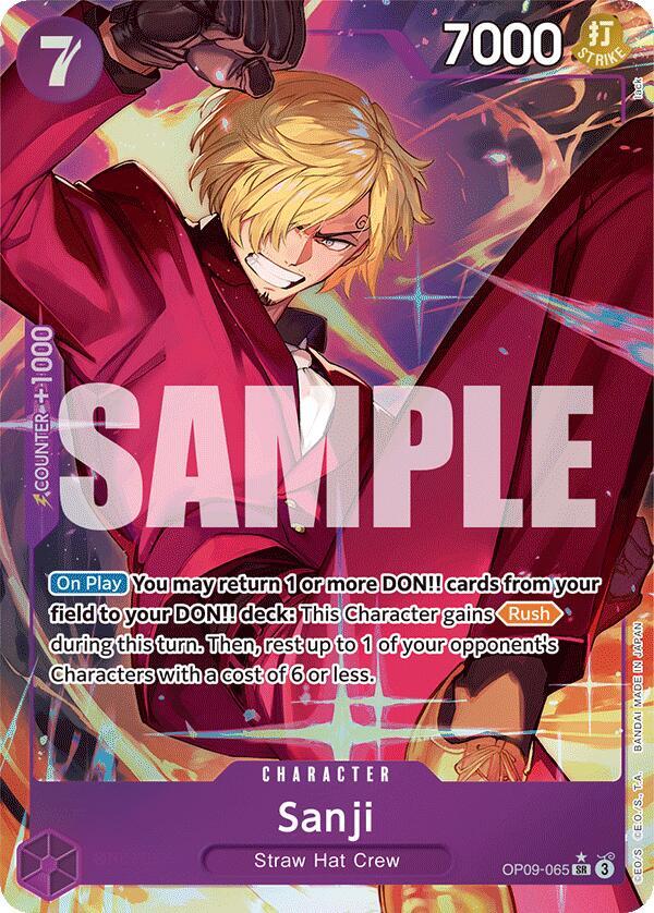 Sanji (065) (Parallel) - Emperors in the New World (OP09) NM *FOIL*