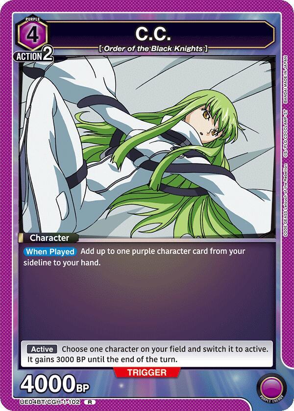 C.C. (102) - UE04BT: CODE GEASS: Lelouch of the Rebellion (UE04BT) NM *FOIL*