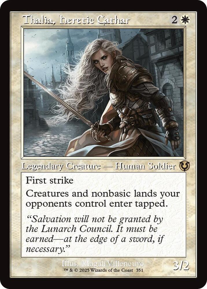 Thalia, Heretic Cathar (Retro Frame) - Innistrad Remastered (INR) NM