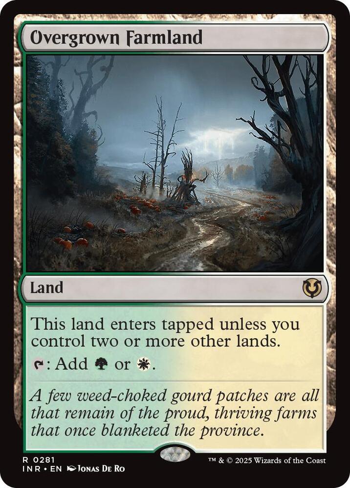 Overgrown Farmland - Innistrad Remastered (INR) NM