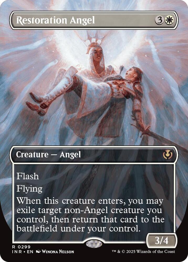 Restoration Angel (Borderless) - Innistrad Remastered (INR) NM *FOIL*