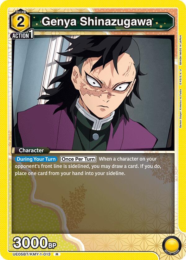 Genya Shinazugawa (013) - UE05BT: Demon Slayer: Kimetsu no Yaiba (UE05BT) NM *FOIL*