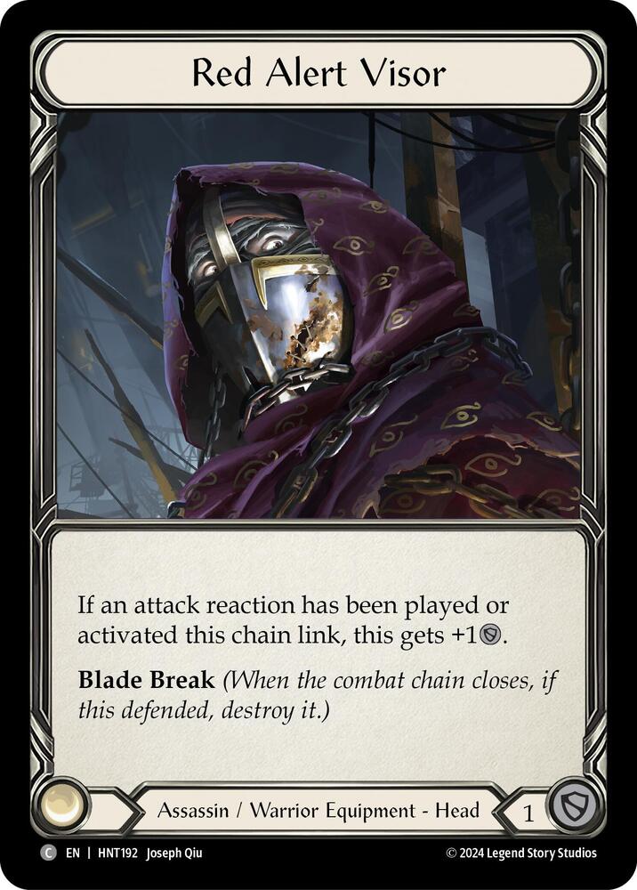 Red Alert Visor - The Hunted NM *Cold Foil*
