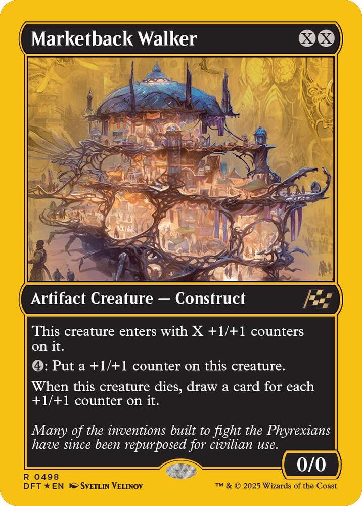 Marketback Walker (First-Place Foil) - Aetherdrift (DFT) LP *FOIL*