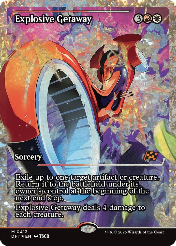 Explosive Getaway (Showcase) (Fracture Foil) - Aetherdrift (DFT) LP *FOIL*