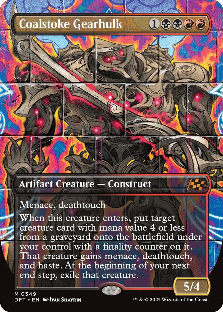 Coalstoke Gearhulk (Borderless) - Aetherdrift (DFT) NM