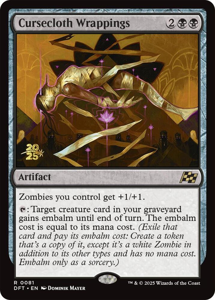Cursecloth Wrappings - Prerelease Cards (PRE) NM *FOIL* SEALED