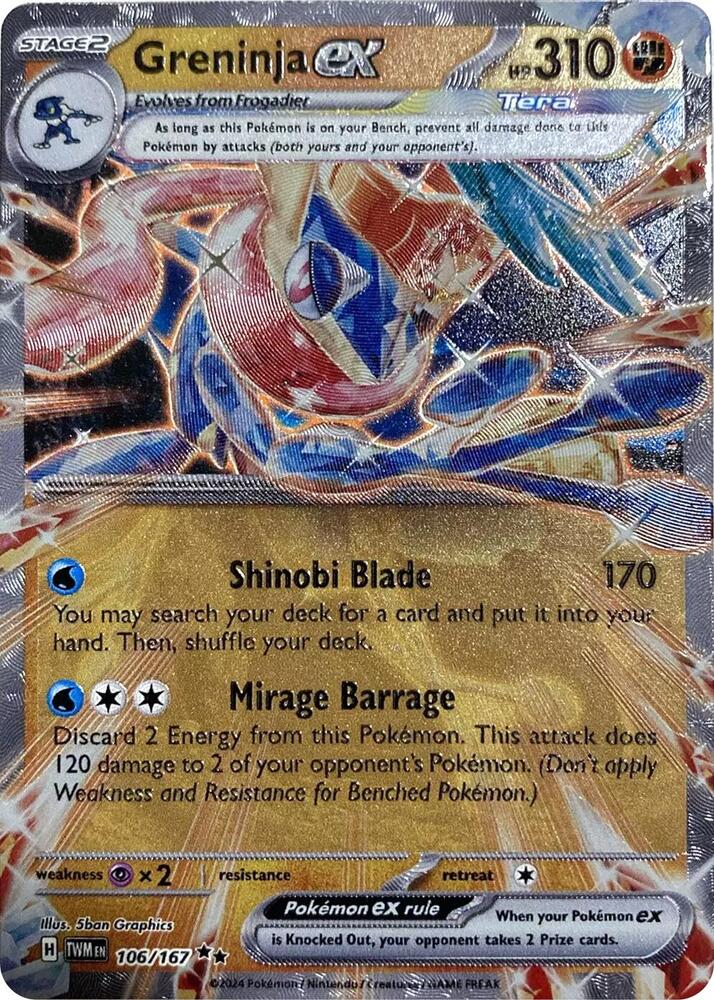 Greninja ex (GameStop Metal Card) - Miscellaneous Cards & Products (MCAP) NM