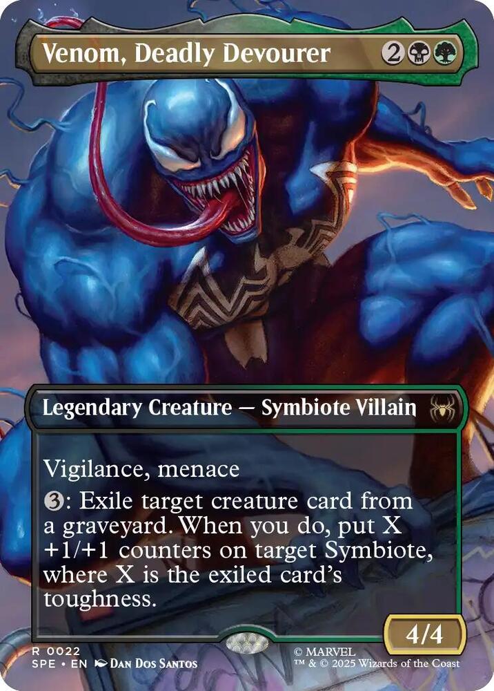 Venom, Deadly Devourer (Borderless) - Marvel's Spider-Man: Eternal-Legal (SPE) NM
