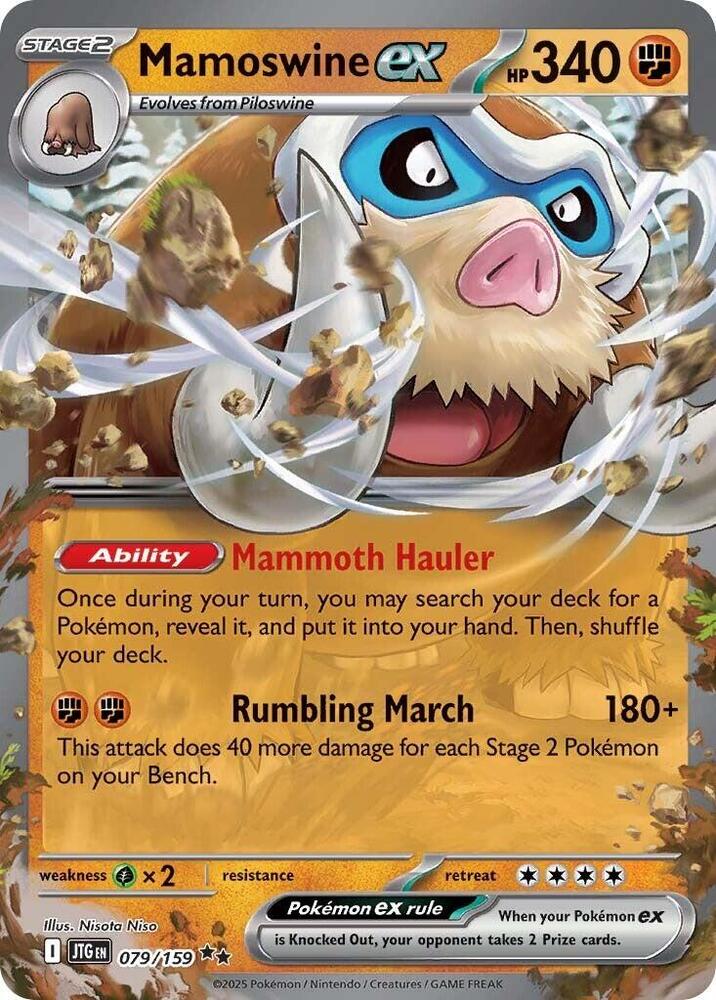 Mamoswine ex - 079/159 - SV09: Journey Together (JTG) NM *FOIL*