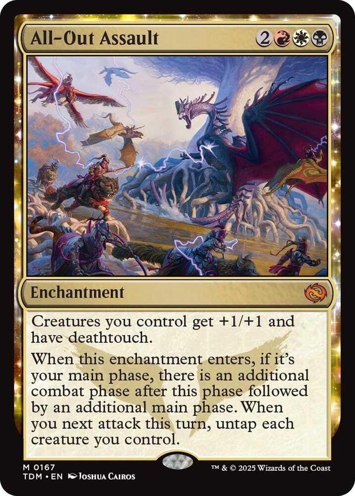 All-Out Assault - Tarkir: Dragonstorm (TDM) NM
