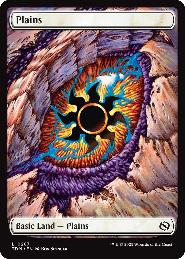 Plains (0287) - Tarkir: Dragonstorm (TDM) NM *FOIL*