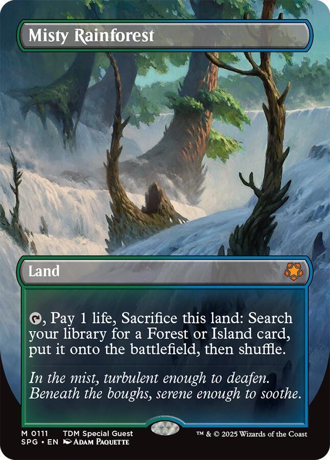 Misty Rainforest (Borderless) - Special Guests (SPG) NM *FOIL*