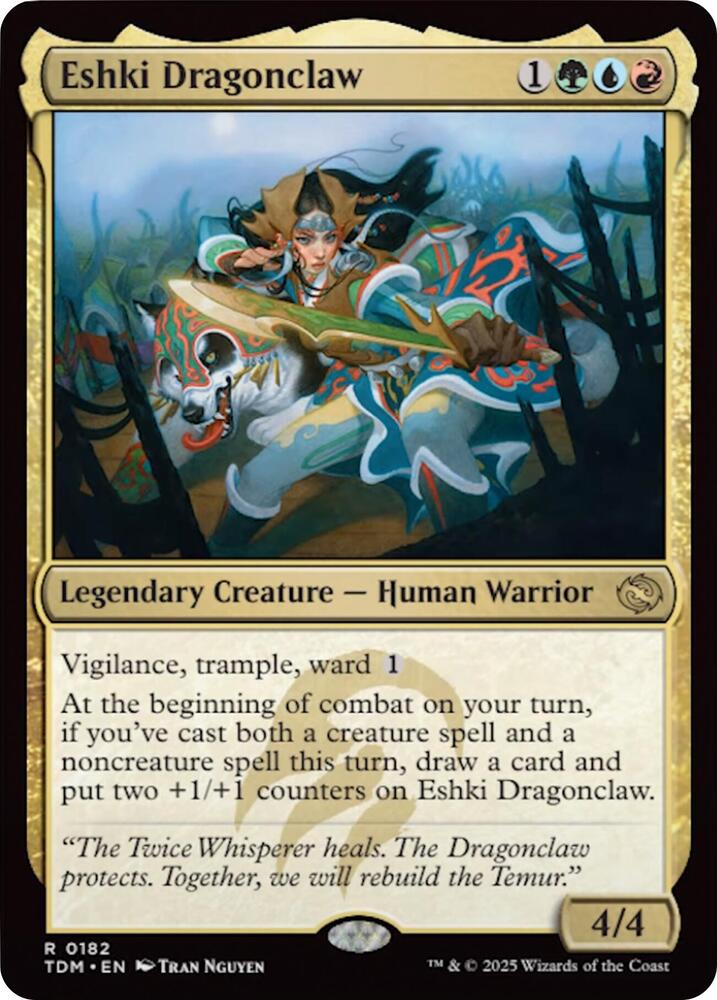 Eshki Dragonclaw - Tarkir: Dragonstorm (TDM) NM *FOIL*