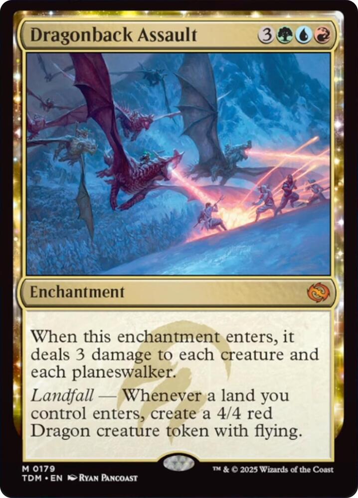 Dragonback Assault - Tarkir: Dragonstorm (TDM) NM *FOIL*