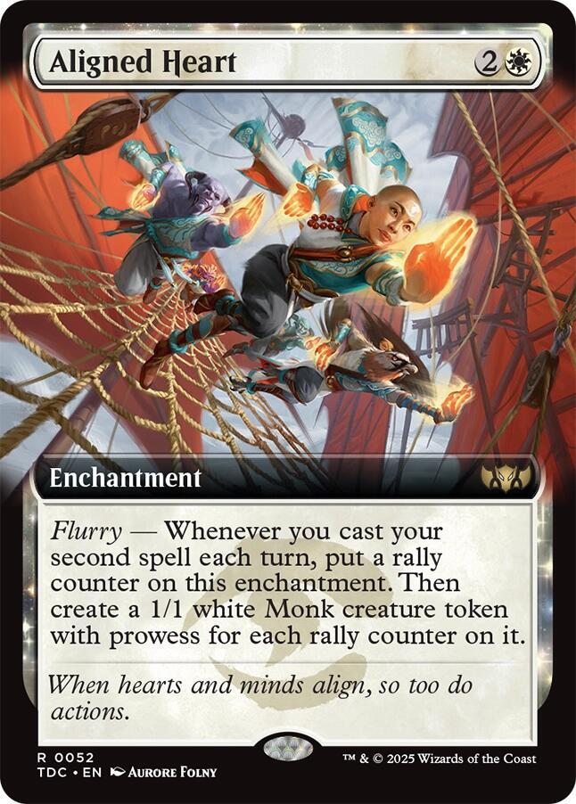 Aligned Heart (Extended Art) - Commander: Tarkir: Dragonstorm (TDC) NM