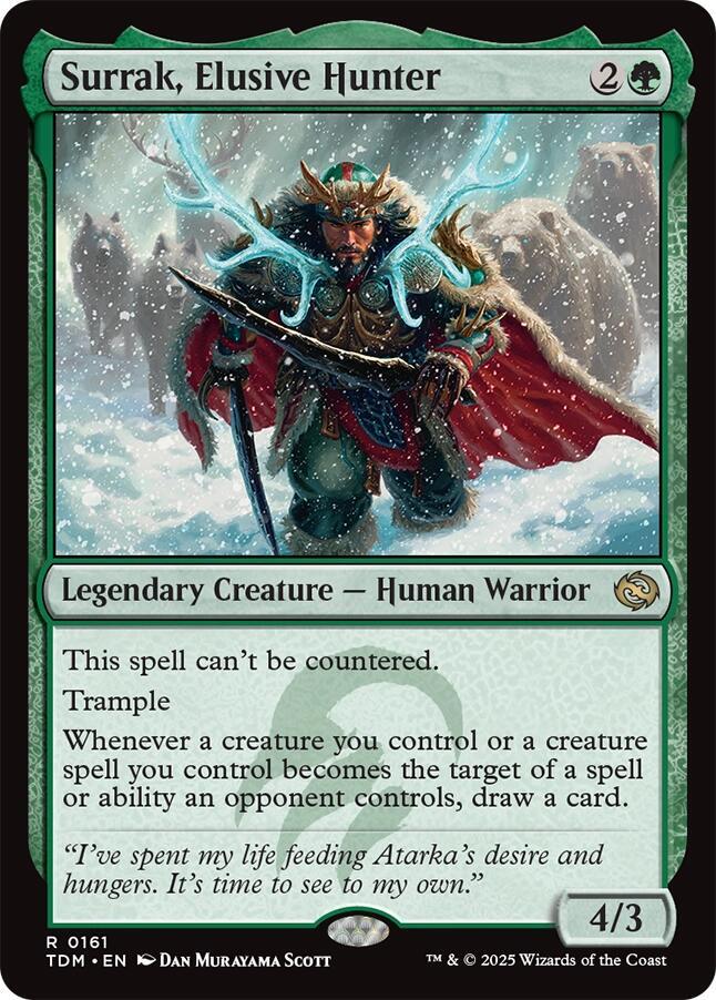 Surrak, Elusive Hunter - Tarkir: Dragonstorm (TDM) LP *FOIL*