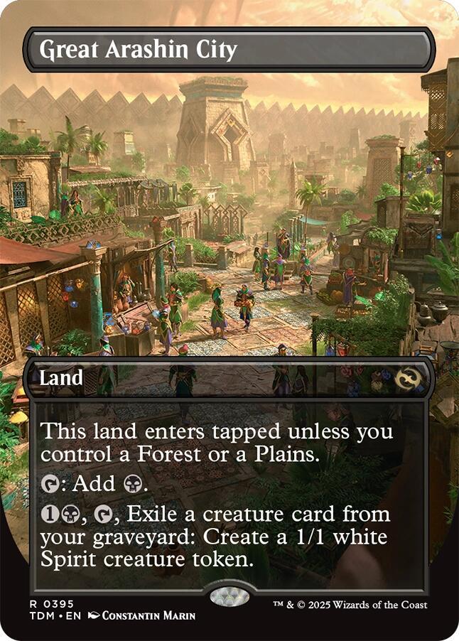 Great Arashin City (Borderless) - Tarkir: Dragonstorm (TDM) NM *FOIL*