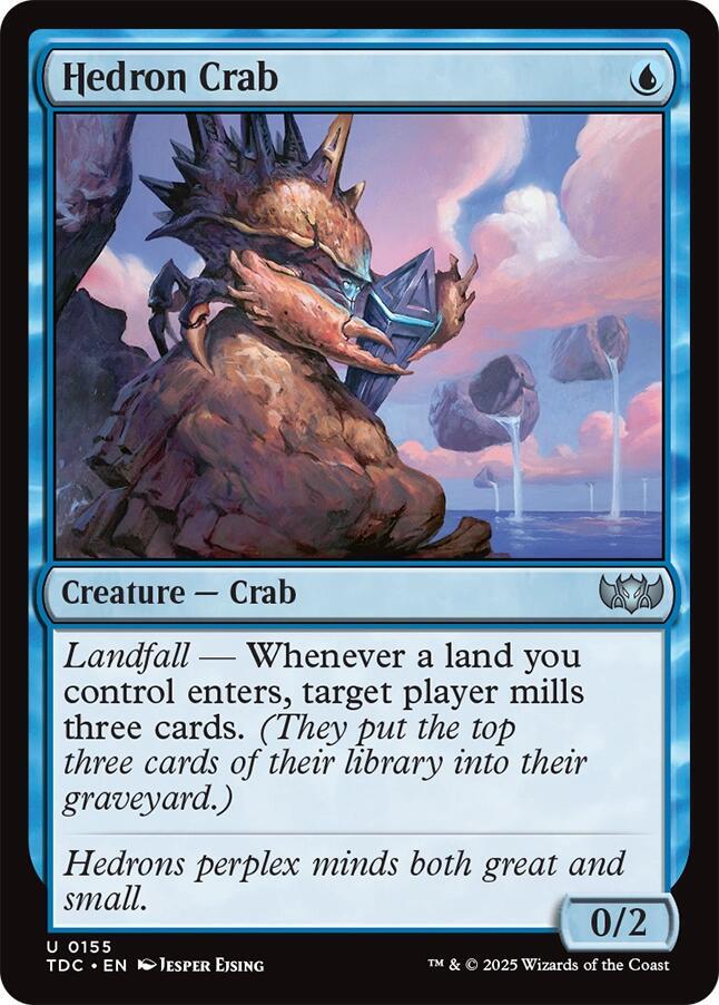 Hedron Crab - Commander: Tarkir: Dragonstorm (TDC) NM