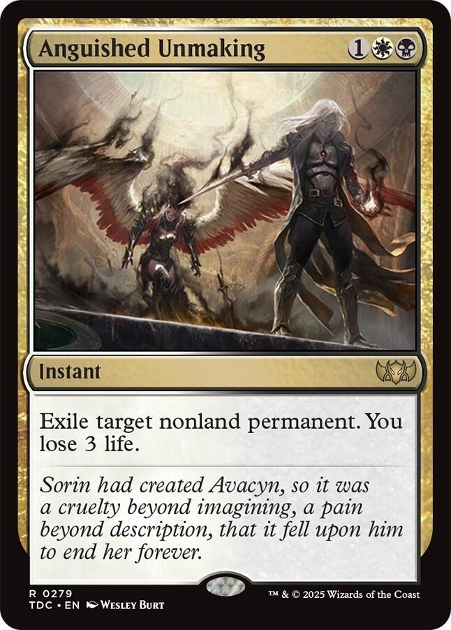 Anguished Unmaking - Commander: Tarkir: Dragonstorm (TDC) NM