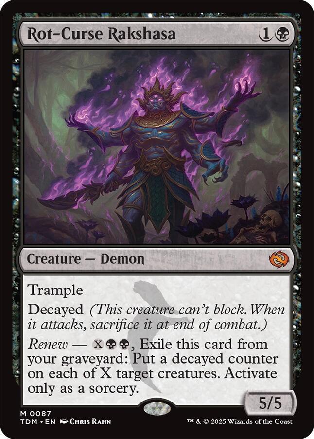 Rot-Curse Rakshasa - Tarkir: Dragonstorm (TDM) NM